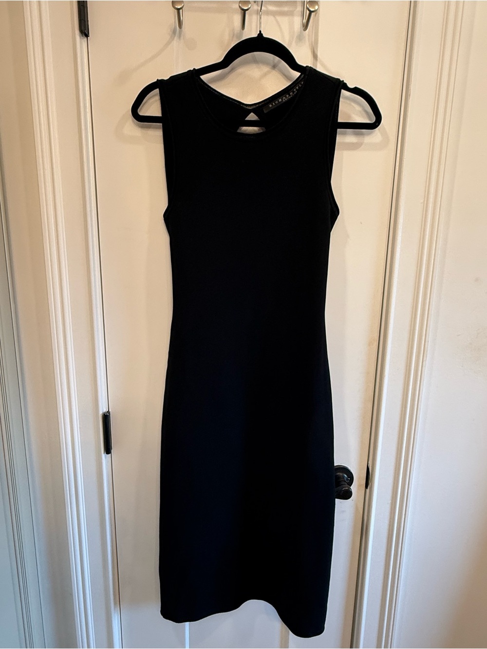 Richard Tyler Knit Backless Cocktail Dress